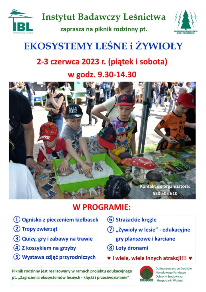 Plakat pikniku rodzinnego 2023