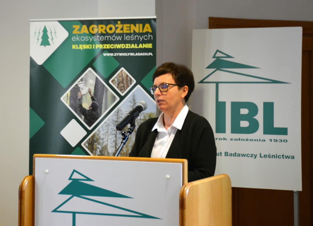 Agnieszka Hamera-Dzierżanowska z Wydziału Ochrony Lasu DGLP