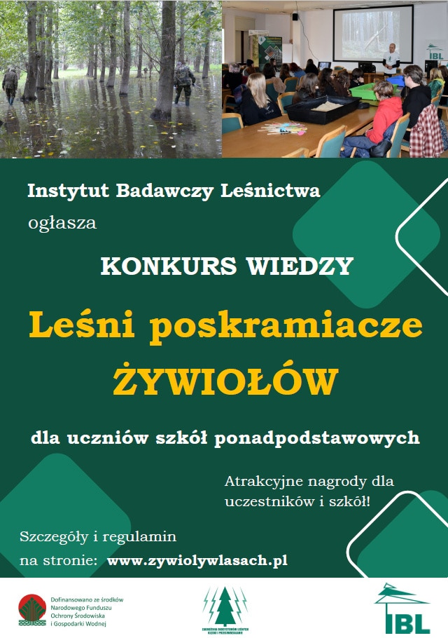 Konkurs wiedzy „Leśni Poskramiacze Żywiołów"
